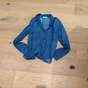 Karlie Denim Blue Casual Shirt